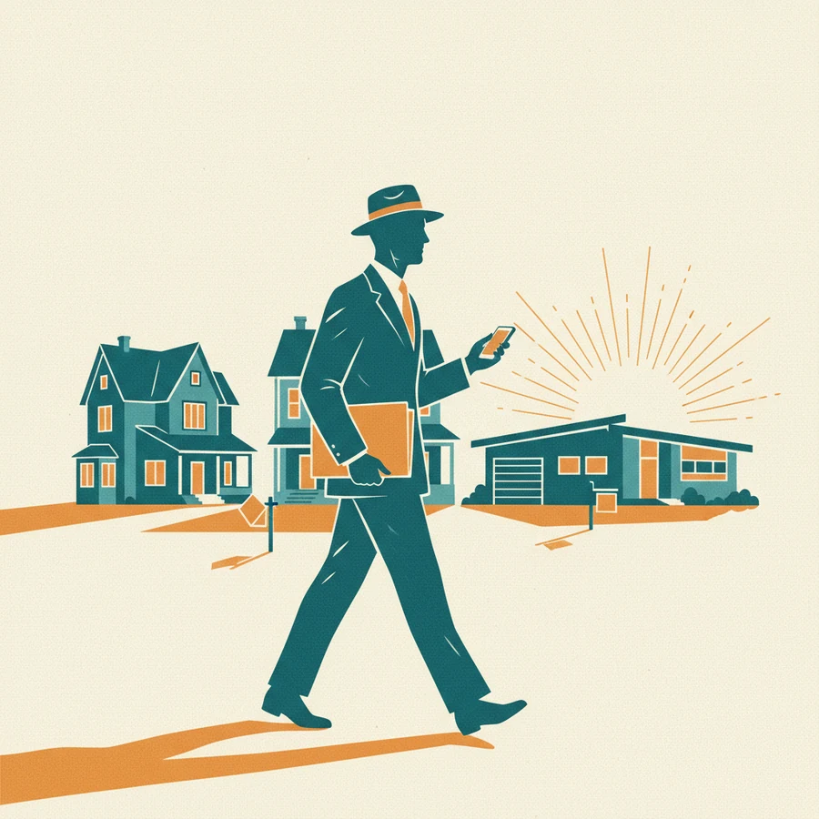 Real Estate & Builders call illustration
